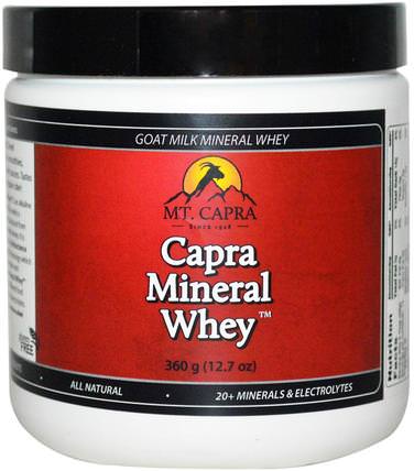 Capra Mineral Whey, 12.7 oz (360 g) by Mt. Capra, 補充劑，蛋白質，山羊奶蛋白，超級食品，山羊乳清礦物質 HK 香港