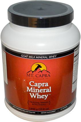 Capra Mineral Whey, 50.8 oz (1440 g) by Mt. Capra, 補充劑，蛋白質，山羊奶蛋白，超級食品，山羊乳清礦物質 HK 香港