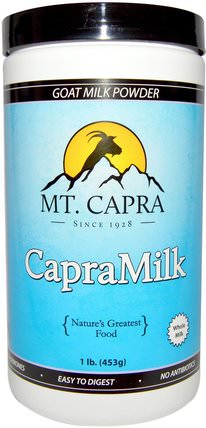 CapraMilk, Goat Milk Powder, 1 lb (453 g) by Mt. Capra, 補充劑，蛋白質，山羊奶蛋白質 HK 香港