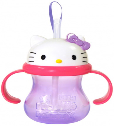 Hello Kitty Straw Cup, 8 oz by Munchkin, 兒童健康，兒童食品，廚具，杯碟碗 HK 香港