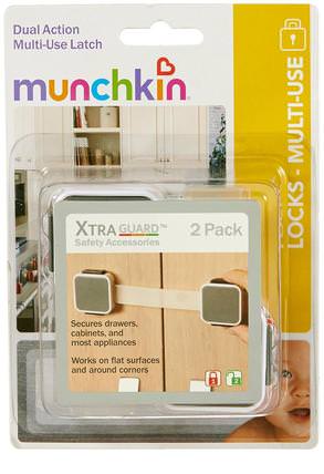 Safety, XtraGuard, Dual Locking Multi-Use Latch, 2 Pack by Munchkin, 兒童健康，嬰兒，兒童，munchkin childproofing HK 香港