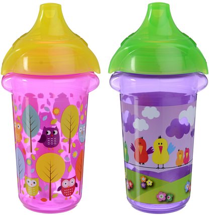 Sippy Cups, 2 Pack, 9 oz (266 ml) Each by Munchkin, 兒童健康，兒童食品，嬰兒餵養，吸管杯 HK 香港