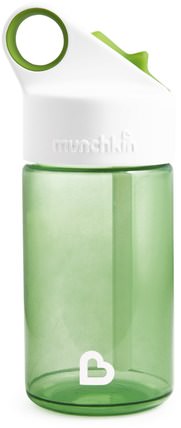 Sport, Kids Reusable Bottle, 18+ Months, Green, 12 oz (355 ml) by Munchkin, 兒童健康，兒童食品 HK 香港