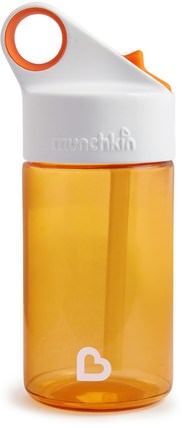 Sport, Kids Reusable Bottle, 18+ Months, Orange, 12 oz (355 ml) by Munchkin, 兒童健康，兒童食品 HK 香港