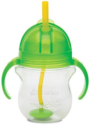 Weighted Flexi- Straw Cup, 6+ Months, 7 oz (207 ml) by Munchkin, 兒童健康，兒童食品 HK 香港