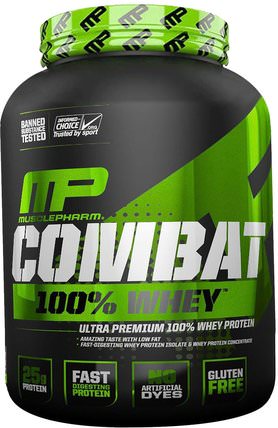 Sport Series, Combat 100% Whey, Cappuccino, 80 oz (2269 g) by MusclePharm, 補充劑，乳清蛋白，運動 HK 香港