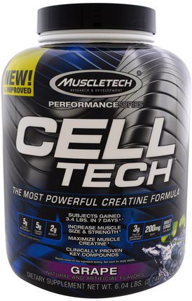 Cell Tech, Grape, 6.04 lbs (2.74 kg) by Muscletech, 體育 HK 香港