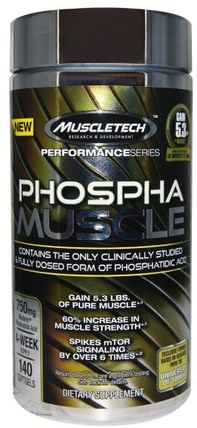 Phospha Muscle, 140 Softgels by Muscletech, 運動，肌肉 HK 香港