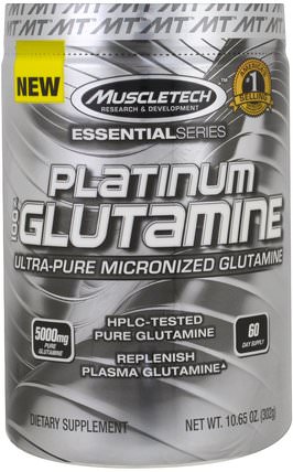 Platinum 100% Glutamine, 10.65 oz (302 g) by Muscletech, 體育 HK 香港