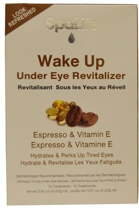 Wake Up Under Eye Revitalizer, Expresso & Vitamin E, 12 Treatments by My Spa Life, 美容，面部護理 HK 香港