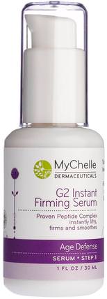 G2 Instant Firming Serum, Age Defense, Step 3, 1 fl oz (30 ml) by MyChelle Dermaceuticals, 健康，皮膚血清，美容，面部護理，皺紋霜 HK 香港