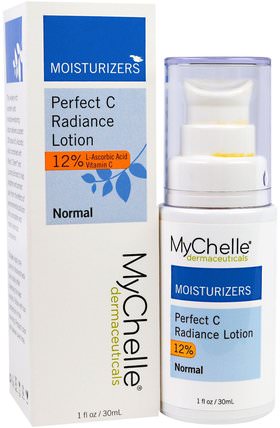 Perfect C Radiance Lotion, Normal, 1 fl oz (30 ml) by MyChelle Dermaceuticals, 健康，皮膚，維生素c HK 香港