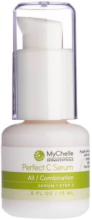 Perfect C Serum, All / Combination, Step 3.5 fl oz (15 ml) by MyChelle Dermaceuticals, 健康，皮膚血清，美容，面部護理，皮膚 HK 香港