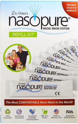 Nasal Wash System, Refill Kit, 1 Kit by Nasopure, 健康，過敏，鼻腔健康，洗鼻 HK 香港