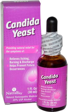 Candida Yeast, 1 fl oz (30 ml) by NatraBio, 健康，念珠菌 HK 香港