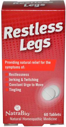 Restless Legs, 60 Tablets by NatraBio, 補品，順勢療法，健康 HK 香港