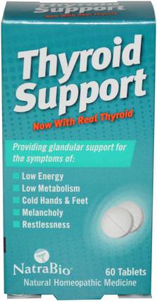 Thyroid Support, 60 Tablets by NatraBio, 補品，順勢療法，健康，甲狀腺 HK 香港
