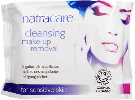 Cosmos Organic Cleansing Make-Up Removal Wipes, 20 Wipes by Natracare, 健康，女性，卸妝 HK 香港