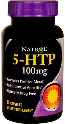 5-HTP, 100 mg, 30 Capsules by Natrol, 補充劑，5-htp，5-htp 100 mg HK 香港