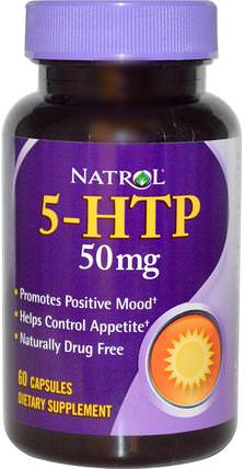 5-HTP, 50 mg, 60 Capsules by Natrol, 補充劑，5-htp，5-htp 50 mg HK 香港