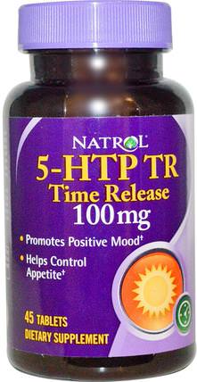 5-HTP TR, Time Release, 100 mg, 45 Tablets by Natrol, 補充劑，5-htp，5-htp 100 mg HK 香港