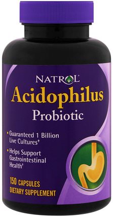 Acidophilus, 150 Capsules by Natrol, 補充劑，益生菌 HK 香港