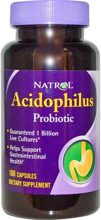 Acidophilus Probiotic, 100 Capsules by Natrol, 補充劑，益生菌，嗜酸乳桿菌 HK 香港