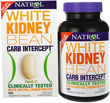 Carb Intercept, Phase 2 White Kidney Bean, 120 Veggie Caps by Natrol, 補充劑，白芸豆提取物2期，健康，飲食 HK 香港