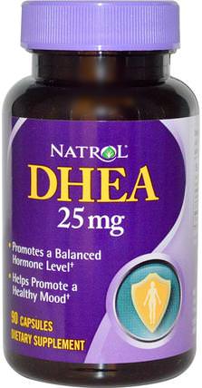 DHEA, 25 mg, 90 Capsules by Natrol, 補充劑，dhea HK 香港