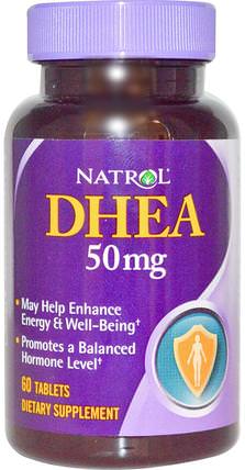DHEA, 50 mg, 60 Tablets by Natrol, 補充劑，dhea HK 香港