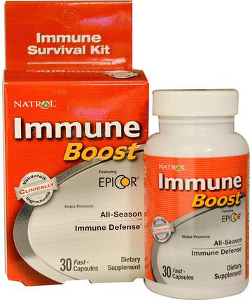 Immune Boost, Featuring EpiCor, 30 Fast-Capsules by Natrol, 健康，感冒和病毒，epicor，免疫系統 HK 香港