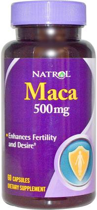 Maca, 500 mg, 60 Capsules by Natrol, 健康，男人，瑪卡，補品，adaptogen HK 香港