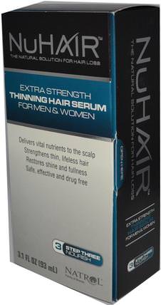 NuHair, Thinning Hair Serum, For Men & Women, 3.1 fl oz (93 ml) by Natrol, 健康，女性，頭髮補充劑，指甲補品，皮膚補充劑 HK 香港