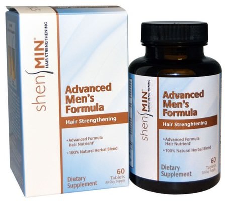 Shen Min, Advanced Mens Formula, Hair Strengthening, 60 Tablets by Natrol, 健康，男士，女士，頭髮補充劑，指甲補品，皮膚補充劑 HK 香港