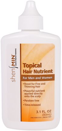 Shen Min, Topical Hair Nutrient, For Men and Women, 3.1 fl oz (93 ml) by Natrol, 洗澡，美容，頭髮，頭皮，男士護髮 HK 香港