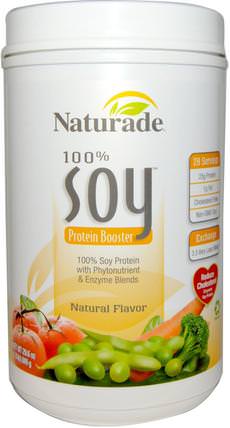 100% Soy Protein Booster, Natural Flavor, 29.6 oz (840 g) by Naturade, 補充劑，豆製品，大豆蛋白 HK 香港