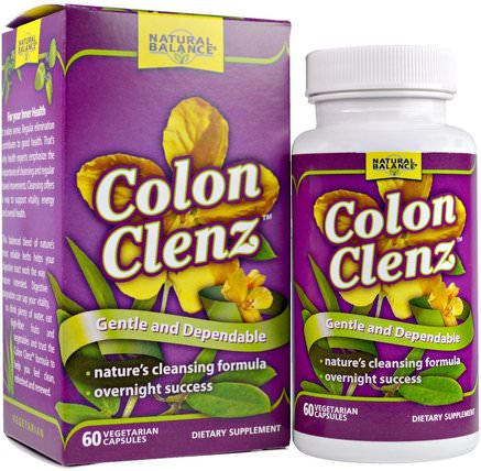 Colon Clenz, 60 Vegetarian Capsules by Natural Balance, 健康，排毒，結腸清洗 HK 香港