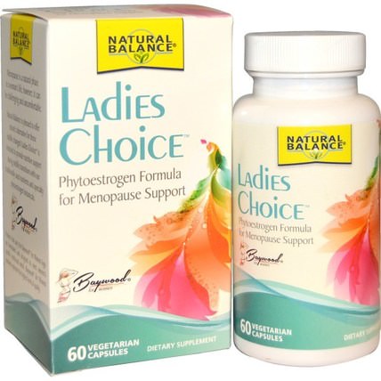 Ladies Choice, Phytoestrogen Formula For Menopause Support, 60 Veggie Caps by Natural Balance, 健康，女性，更年期 HK 香港