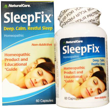 SleepFix, 60 Capsules by Natural Care, 補充劑，睡眠，褪黑激素 HK 香港