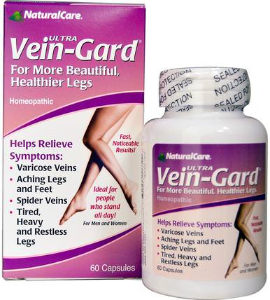 Ultra Vein-Gard, For Men and Women, 60 Capsules by Natural Care, 健康，女性，靜脈曲張的護理 HK 香港
