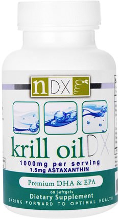 Krill Oil DX, 1000 mg, 60 Softgels by Natural Dynamix, 補充劑，efa omega 3 6 9（epa dha），磷蝦油，dha，epa HK 香港