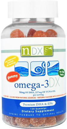 Omega-3 DX, 120 Gummies by Natural Dynamix, 兒童健康，補充兒童，efa歐米茄3 6 9（epa dha），歐米茄369 gummies HK 香港