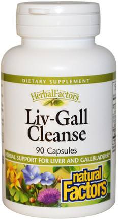 Liv-Gall Cleanse, 90 Capsules by Natural Factors, 補充劑，抗氧化劑，薑黃素，薑黃，健康，朝鮮薊 HK 香港