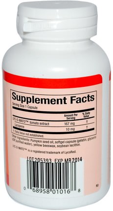 Lycopene, 10 mg, 60 Softgels by Natural Factors, 補充劑，抗氧化劑，番茄紅素 HK 香港