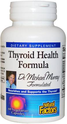 Thyroid Health Formula, 60 Veggie Caps by Natural Factors, 健康，甲狀腺，健康的甲狀腺支持 HK 香港