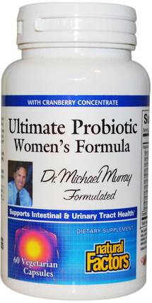 Ultimate Probiotic, Womens Formula, 60 Veggie Caps by Natural Factors, 補充劑，益生菌，冰冷藏產品 HK 香港