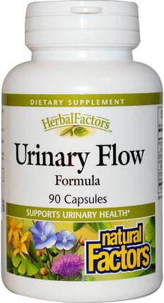 Urinary Flow Formula, 90 Capsules by Natural Factors, 健康，膀胱，草藥，蔓越莓 HK 香港