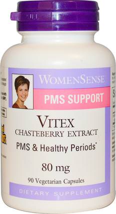Vitex Chasteberry Extract, 80 mg, 90 Capsules by Natural Factors, 健康，經前綜合症，純潔漿果 HK 香港