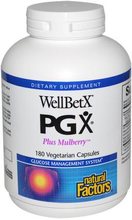 WellBetX PGX, Plus Mulberry, 180 Veggie Caps by Natural Factors, 補品，纖維，葡甘聚醣（魔芋根），桑椹 HK 香港
