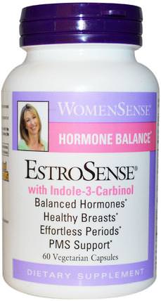 WomenSense, EstroSense, Hormonal Balance, 60 Vegetarian Capsules by Natural Factors, 健康，乳腺癌，子宮肌瘤 HK 香港